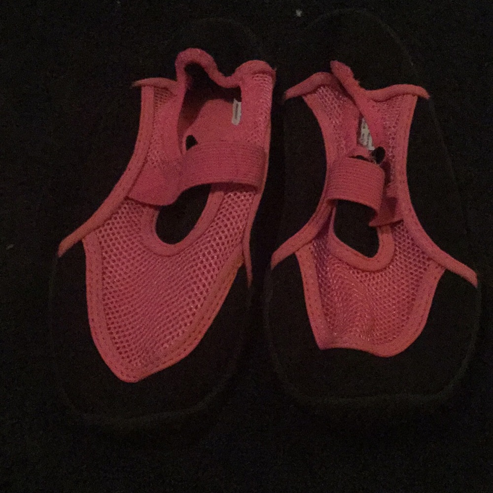 Pink and Black swimming shoes